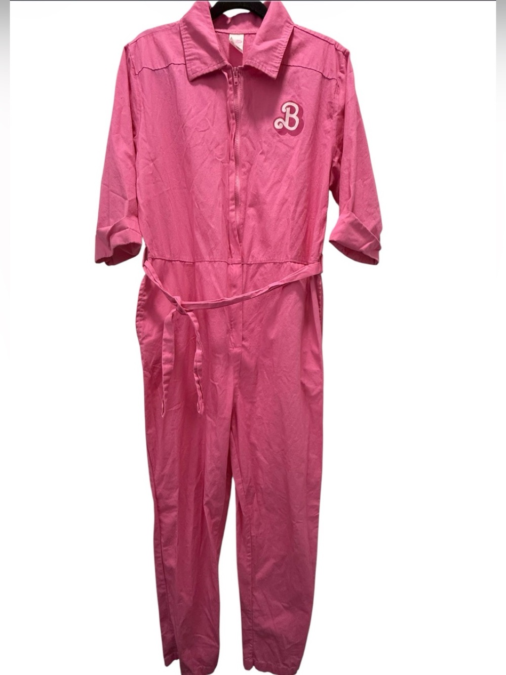 Spirit Halloween Barbie The Movie Pink Power Jumpsuit Cotton Sz(L)